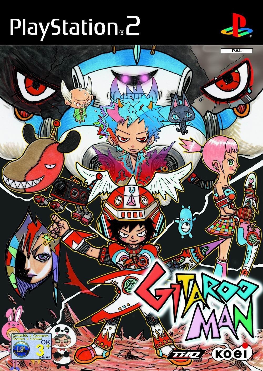 The cover of Gitaroo Man  for the PS2.
