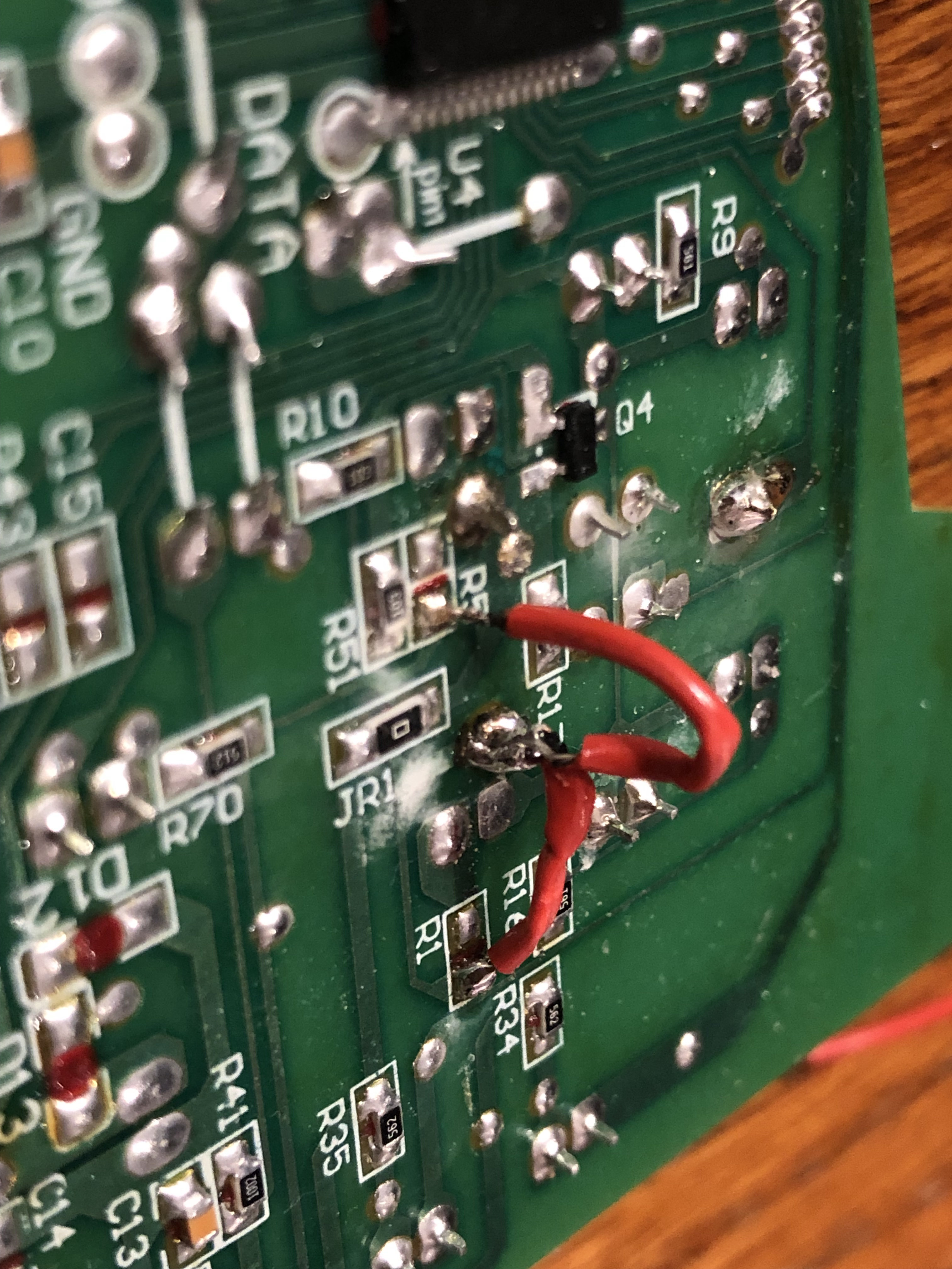 I didn't get a sharp photo of this one Attaching the other wire