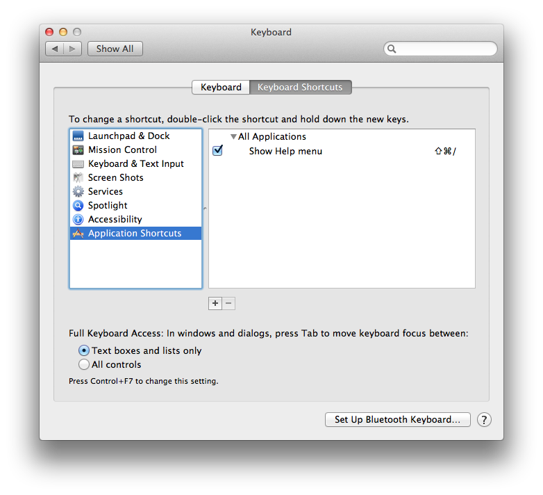 Add new keyboard shortcut