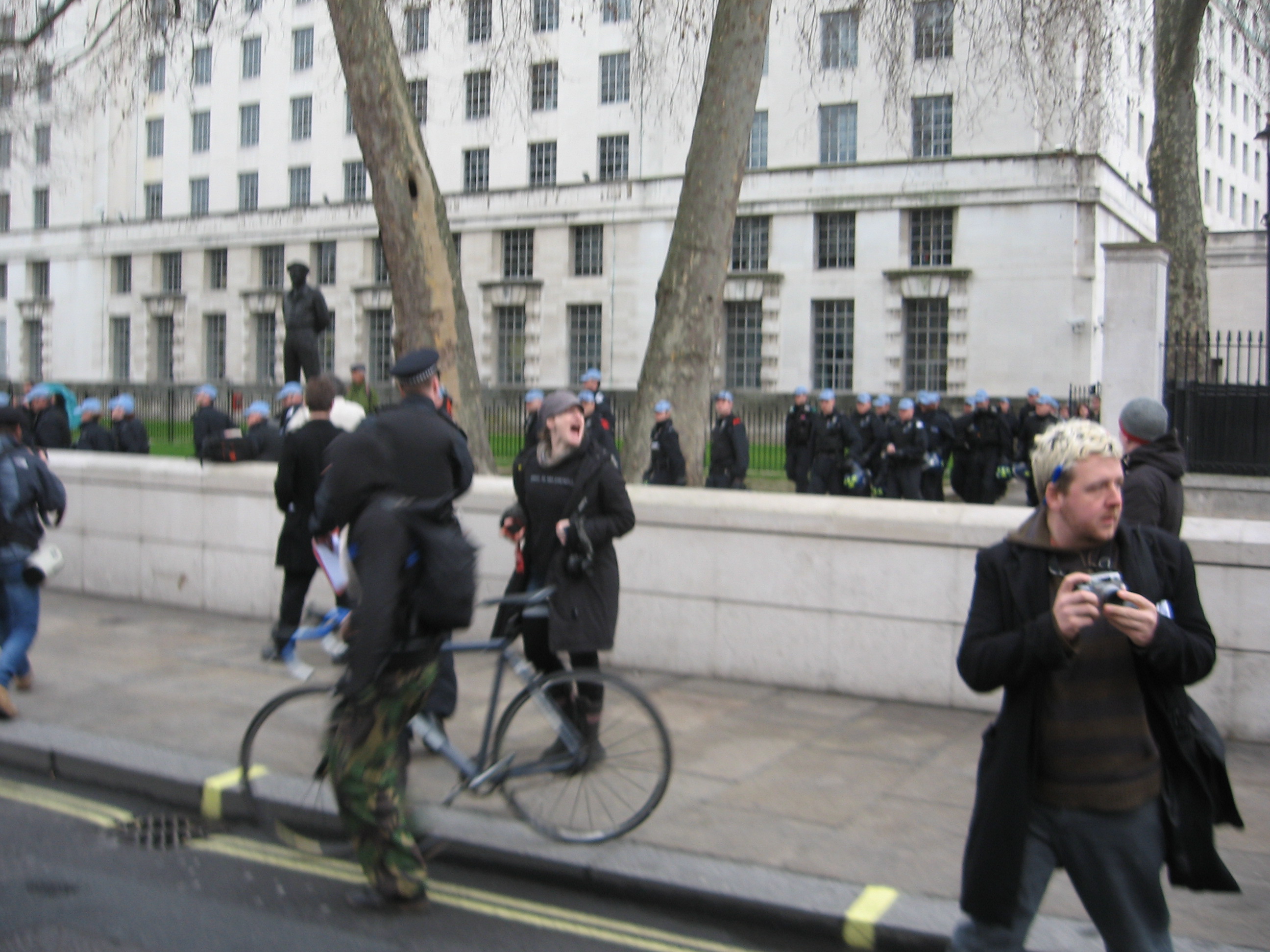 Riot police reveal themselves Riot police reveal themselves